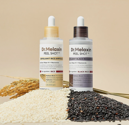 Dr.Melaxin Peel Shot Glow Rice Ampoule Duo 80mL *2EA Korean skincare